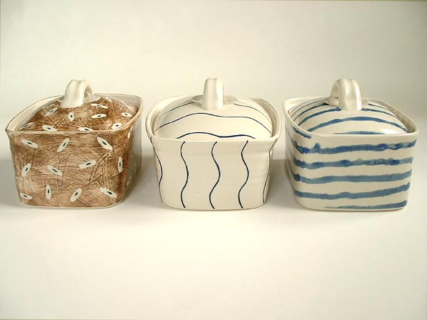 Butter dishes by Jonathan Keep
