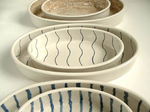 Oval serving dishes by Jonathan Keep