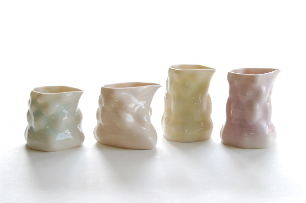 Jonathan Keep, 3d ceramic printed - Jugs